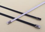 Durable SS Pvc Coated Cable Ties , Stainless Tie Wraps SGS Aproved Non Toxic