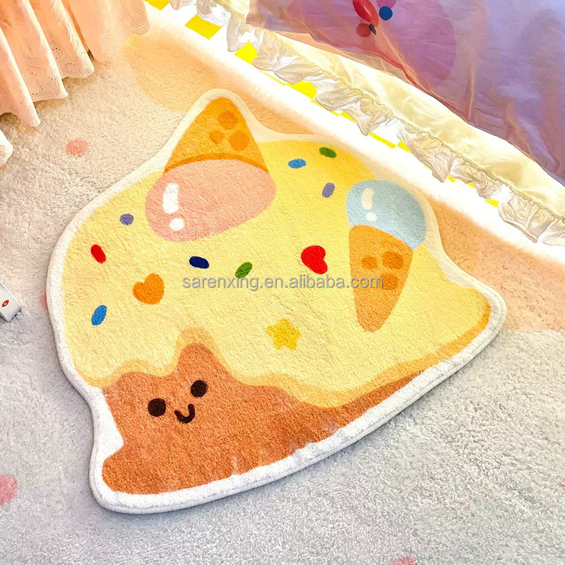 Customized Logo Rugs Cartoon Children's Rug Child Prayer Pink Room Decor Kids Carpet Small Rugs for Bedroom