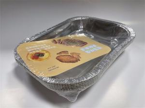 China 220F Aluminum Foil Food Tray Grease Resistance Aluminum Trays For Food factory