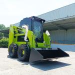 800kg 1050kg Euro 5 CE EPA Wheel Skid Steer Loader with Optional AC and Hammer