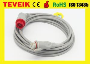 China Drager Invasive Blood Pressure Cable round 6pin to BD adapter for drager patient monitor factory