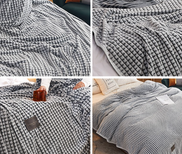 Nondisposable 2024 Magic Fleece Blanket Soft Thickened Skin Friendly Machine Washable