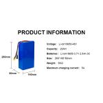 72V 48V 20AH Lithium Ion Battery Pack For Ebike 18650 Customized