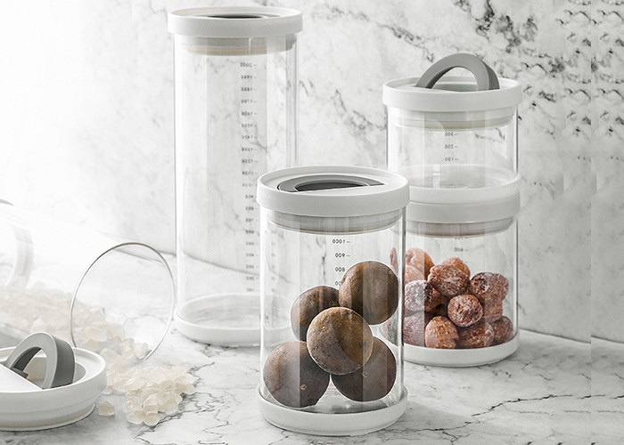 Kitchen Food Storage Containers Moistureproof Feature 500ml-2100ml Capacity