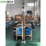 4.5m CCTV pneumatic telescoping mast for mobile surveillance-inside CCTV wires