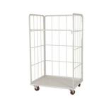 Three Side Powder Coated Warehouse Storage Racks Folding Pallet Logistic Trolley