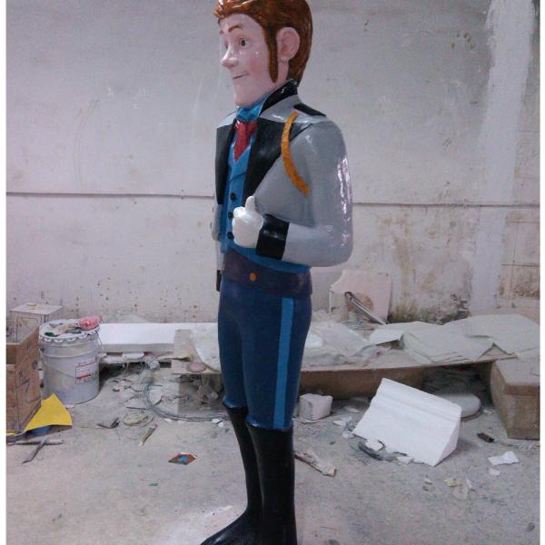 frozen character cartoon Lego toy statue life size of fiberglass colorful as