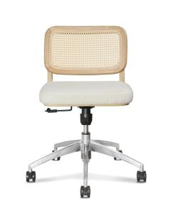 China 0.121CBM Executive Office Wicker Rattan Desk Chair Fabric 3d Adjustable Height factory