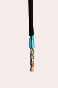 China CMP Grade Solid Bare Cooper FTP Cat5e Data Cable 100% Pass Fluke 1800 Test factory