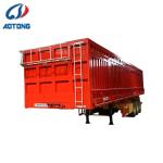 3 Axles Dry Van Cargo Semi Trailer with Side Open Door and Standard 28Ton