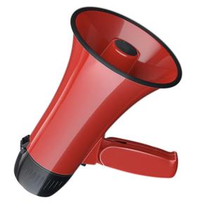 China Red Portable Military Megaphone 155 X 255MM factory