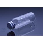 Clear 100ml Capacity 20mm Plastic Juice Bottles With Lids