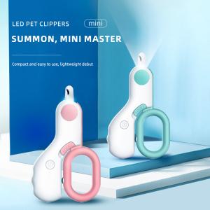 China Mini Dog Nail Clippers With Guard LED Safety Iron Plastic Cat Nail Cutter factory