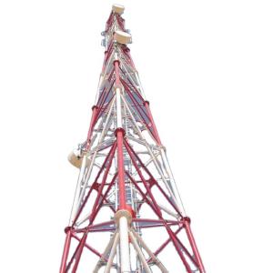 China 15m Microwave Transmission Tower , Triangular Telecommunication Tower factory