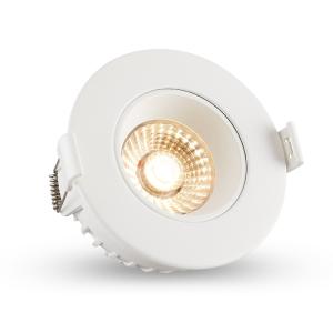 China Recessed 8W Dimmable Tiltable LED Downlights Anti Glare Fireproof factory