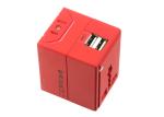 5V 2.4A AU UK US EU AC Surge Travel Plug Adapter , All In One World Travel