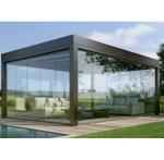 Powder Coated Smooth Finished Aluminum Sunroom Glass House For Winter Garden