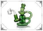 Klein Recycler Dab Oil Rigs With Showerhead Perc Glass Water Pipes Bong Smoking