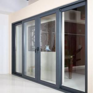 China Exterior House Aluminium Sliding Door Soundproof Double Glazed Sliding Door factory