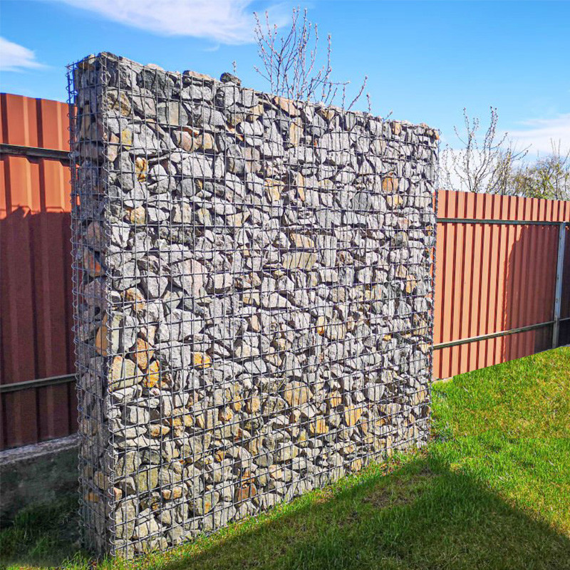 Decorative Welded Gabion Mesh Panels DIY Landscape Cages With Quick Clip System