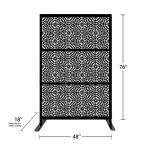 Modern Privacy Screen Room Divider Anodized Aluminium 4 Panel Divider Screen