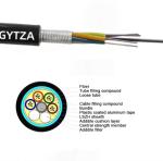 Outdoor Armored Fiber Optic Cable GYTZA Flame Resistance Jacket LSZH Outer