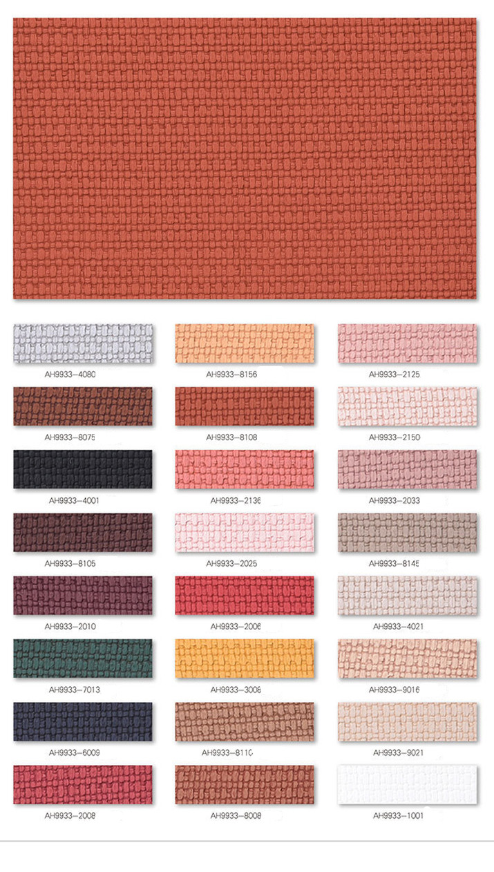 1.2mm Stylish Woven Pattern PVC Leather Handbag Placemat Wallpaper Decoration Cosmetic Box Packaging