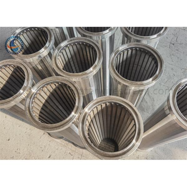 25mm-1027mm Wound Wedge Wire Filter Screen With 25-3200 Micron Rating