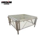 1.22*1.22m Aluminum Rock Concert Glass Stage Portable Floor Platform