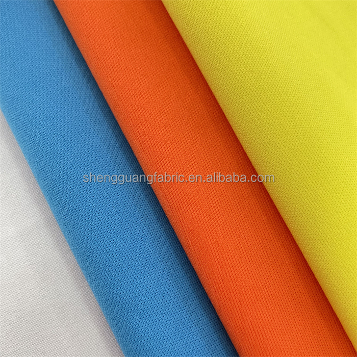 Tricot Knitted Jersey Fabric for Mousepad Moisture Wicking Polyester Interlock Lining