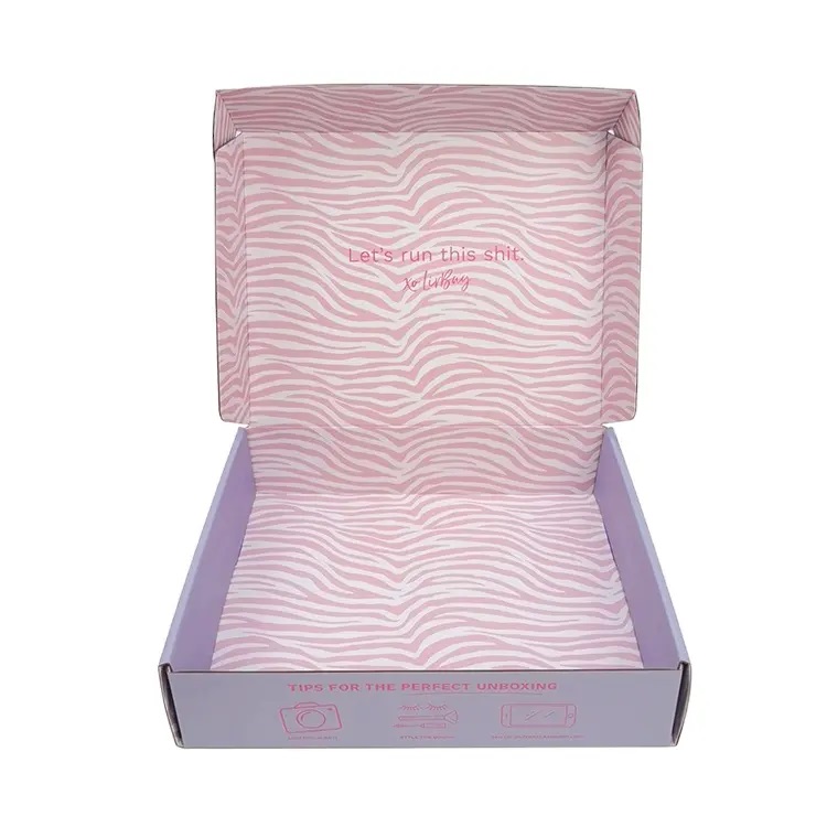 Apparel Underwear Shoes Mailer Box with Customized L*W*H cm and Recycled Materials