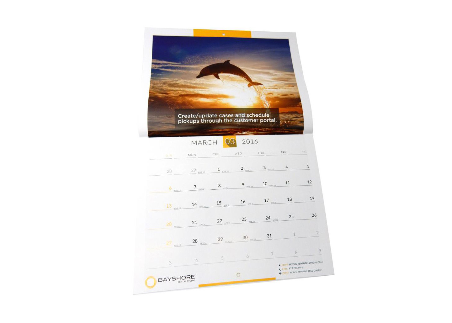 Matte Laminated Poster Wall Calendar , Large Hanging Calendar For Business