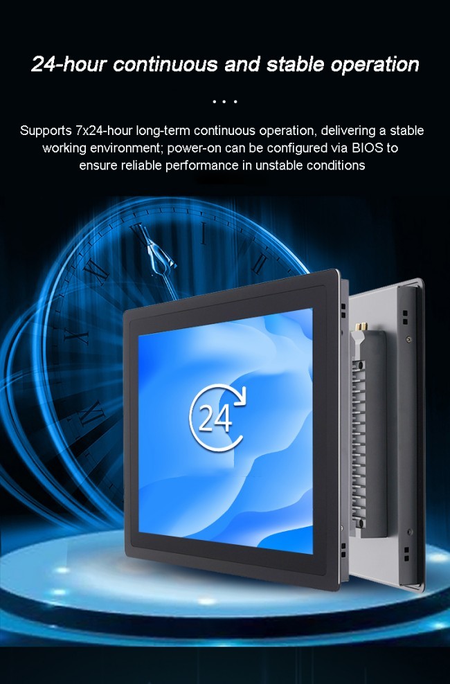 21.5 Inch LCD Industrial Monitor Ip65 Panel Wall Mount Embedded Capacitive Touch Screen Display Industrial Panel Pc