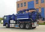Industrial 16 Cbm Combination Jetting Vacuum Truck / Sewer Cleaning Vehicles