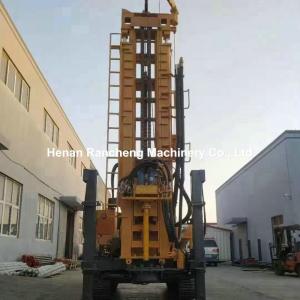 China Hydraulic Crawler Well Drilling Machine 1000m Pneumatic Borehole Rig With Diesel Engine factory