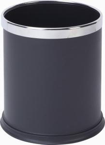 China Double Layer Coating 10L Barrel Plastic Waste Dustbin factory