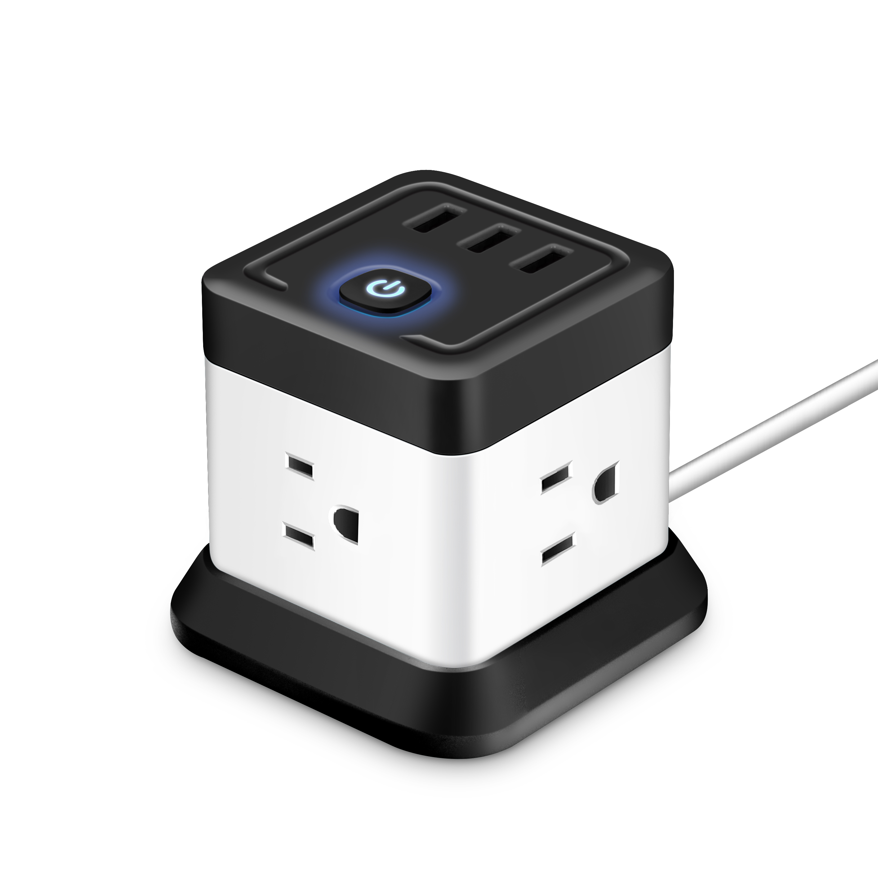 Multi Layer Outlet Plug Adaptor Power Socket Tower with Customized 2500W Rated Power