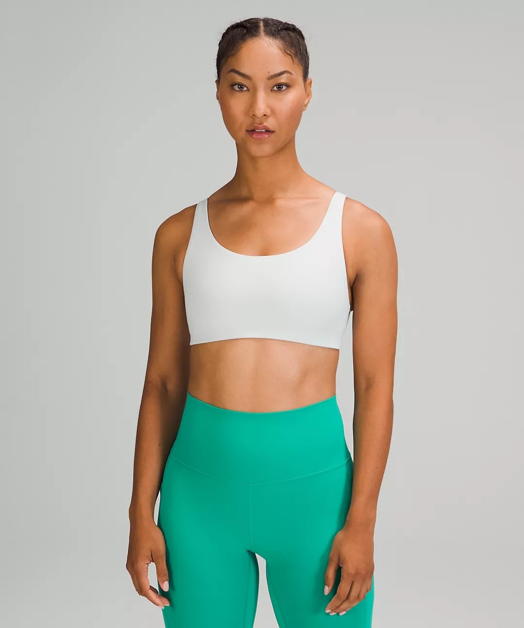 Padded Sports Bra With Adjustable Band And Straps Push Up Elasticity