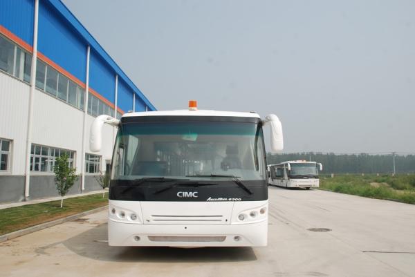Low Carbon Alloy Steel Body Airport Transfer Coach , Right / Left Hand Drive Bus