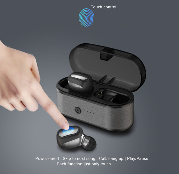 Wireless Bluetooth earphones XG-60S with wireless charging box