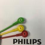 M1674A 989803145121 PHiliph ECG Lead Set 3 Leadset Snap IEC ICU Replacement