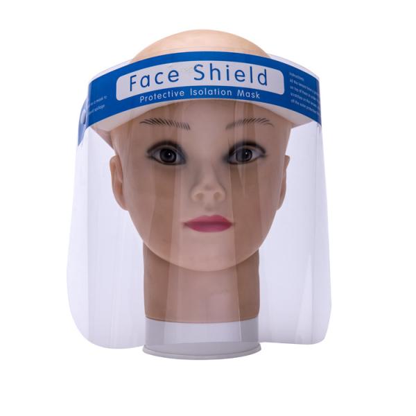 Large Instock Fast delivery CE FDA Disposable Plastic PET Protective Face Shield