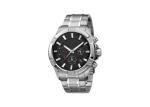 Large Face Stainless Steel Chronograph Watch Men 22mm Strap With Solid Band