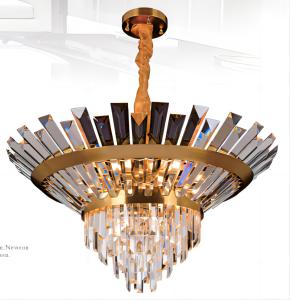 China Customized Smoked Glass Cluster Pendant Light 110V - 240V factory