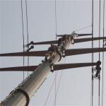 Square Galvanized Power Transmission Poles 2mm - 30mm Wall Thickness 10KV