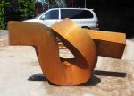 Rusty Abstract Contemporary Outdoor Metal Sculpture Art Interior Decoration