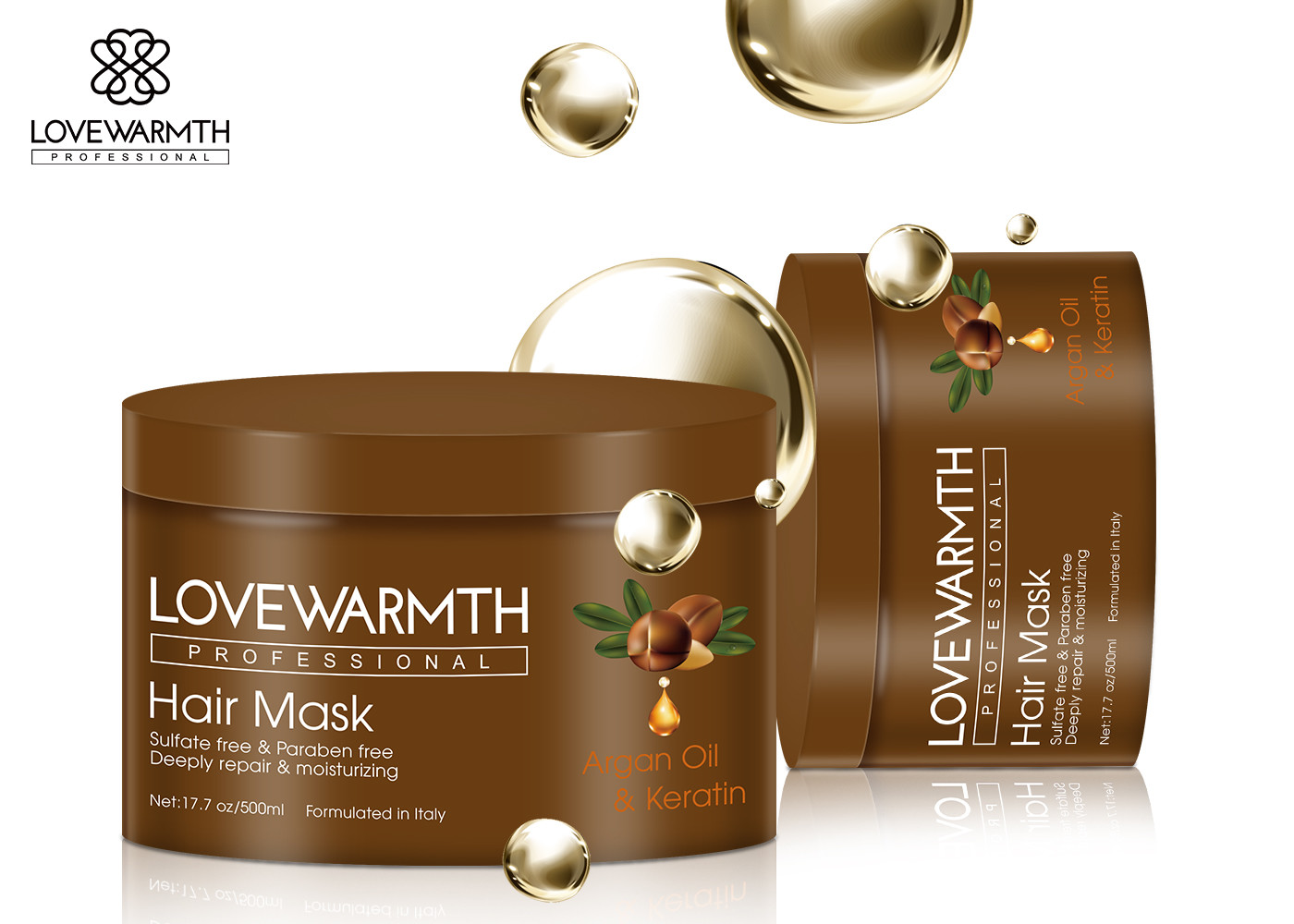 Unisex Argan Oil Hair Mask Deeply Nourishing Conditioning Treatment Repair Damaged Hair Tip