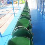 CE ISO Standard Amusement Park Roller Coaster Cute Green Worm Shape