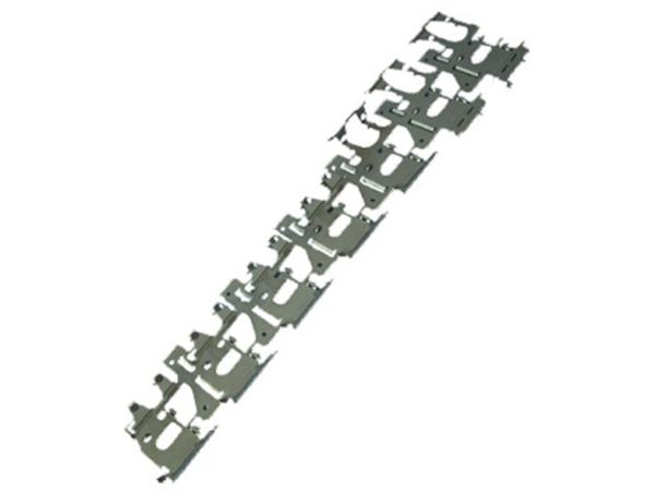 Progressive die stamping strip for automotive industry with high material usage