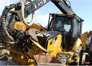 China Small Used Backhoe Loader , Second Hand Caterpillar 416e Backhoe Loader factory